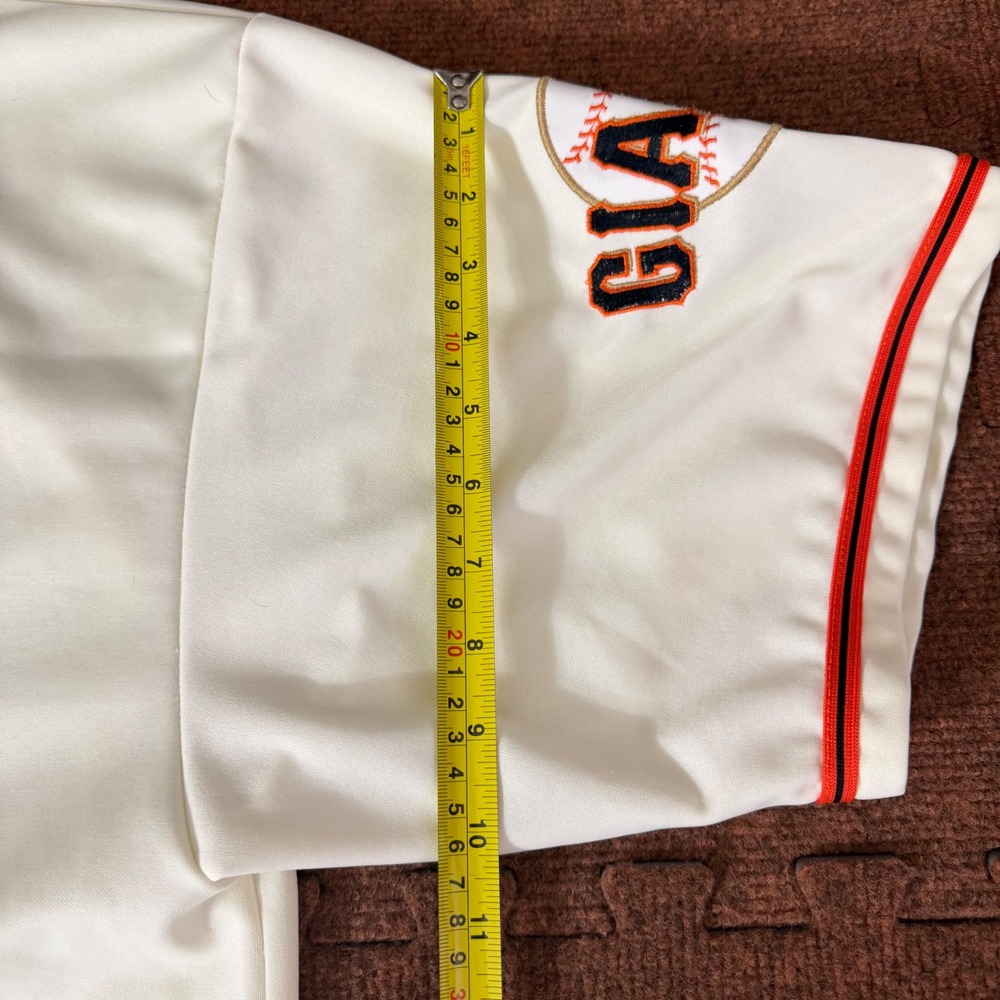 Vintage rare Mitchell & Ness SF Giants Jersey Mays 660 Bonds Patch Cream Size 60 - Picture 10 of 14